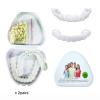 Brigtviee 2 Pairs Upper And Lower Veneers Teeth Fake Teeth, Snap on Veneers Teeth, Veneers Snap in Teeth, Instant Snap on Perfect Smile Confidence in Minutes at Home (2 Upper +2 Lower Teeth, with Box view 3