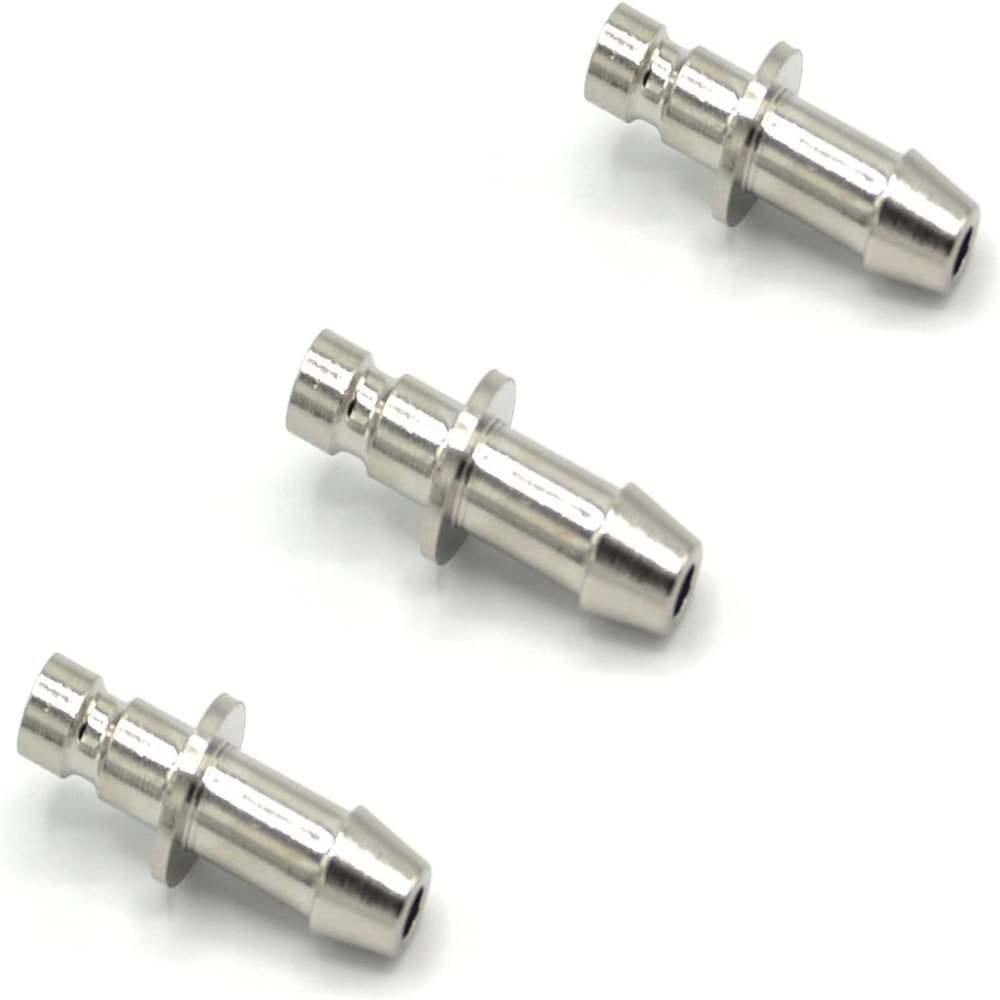 3PCS Metal NIBP Cuff Connector, BP12 Blood Pressure Monitor Cuff Connector, Air Hose Adapter,Replacement for 0103-00-0423, 330059,5082-184,PM12