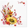 20 Napkins Autumn Sunflower on Autumn Arrangement Table Decoration Paper Napkins with Motif Also for Decoupage and Decoupage 33 x 33 cm view 1
