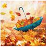 20 Napkins Autumn Autumn Leaves in Umbrella Table Decoration Paper Napkins with Motif Also for Decoupage and Decoupage 33 x 33 cm view 1