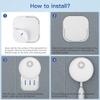 Carriere 1 PCS Toothbrush Disinfection Box Holder Factory Storage Box Smart Travel Electric UV view 3