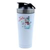 Getagift Personalised Christmas Snowman Gift, Xmas Gift, 500ml Aluminium Shaker Bottle for Supplement Shakes - Easy Clean, Durable Cup. (White) view 1