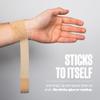 24 Rolls - SPORTTAPE Cohesive Finger Tape - 2.5cm x 4.5m | Compression Bandage - Beige - Self-Adhesive Wrap | Vetwrap, Thumb, Toe, Goalkeeper Finger & Wrist Tape - First Aid & Medical Physio Bandage view 2