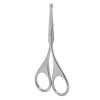Nose Hair Scissors with Round Tip, Premium Nose Hair Scissors, Stainless Steel Nose Hair Scissors with Rounded Tip, for Eyebrows, Nose, Mustache, Beard (MJ-WB010) view 4