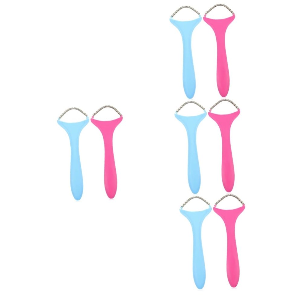 POPETPOP 8pcs Portable Facial Epilator for Women Threading Hair Removal Tool for Eyebrows and Upper Lip Easy to Use at Home