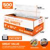Stock Your Home Popup Deli Foil 9x10.75-500 Count, Convenient Aluminum Sheets for Deli Wrapping and Food Prep view 2