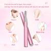 Eyebrow Hair Removal for Women Men, Facial Hair Remover Women, Electric Eyebrow Shaver, Mini Portable Eyebrow Trimmer, for Body Face Beard Eyebrows Ear Nose Lips Chin Female Hair Removal view 3