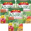 FINE JAPAN Green Aojiru Powder with Fruits and Nattokinase, Powder Juice & Smoothie Mix, Supports Digestion and Energy (154 gr/5.4 oz/30 Packets) Set of 3 view 1