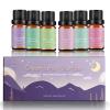 WECONA Essential Oils for Diffusers for Home - Sleep Aromatherapy Oils Set for Humidifiers, 6x10ml - Essential Oil Blends Including Lavender, Cedar, Sweet Orange, Geranium, Roman Chamomile view 1