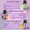 WECONA Essential Oils for Diffusers for Home - Sleep Aromatherapy Oils Set for Humidifiers, 6x10ml - Essential Oil Blends Including Lavender, Cedar, Sweet Orange, Geranium, Roman Chamomile view 3