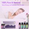 WECONA Essential Oils for Diffusers for Home - Sleep Aromatherapy Oils Set for Humidifiers, 6x10ml - Essential Oil Blends Including Lavender, Cedar, Sweet Orange, Geranium, Roman Chamomile view 4