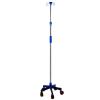 IV Pole, IV Stand Poles Portable Infusion Stand IV Bag Holder with 4 Hooks Used in Hospitals, Clinics, Wheelchairs and Beds (Color : No wheels, Size : Plum blossom 5 legs) view 1