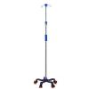 IV Pole, IV Stand Poles Portable Infusion Stand IV Bag Holder with 4 Hooks Used in Hospitals, Clinics, Wheelchairs and Beds (Color : No wheels, Size : Plum blossom 5 legs) view 4