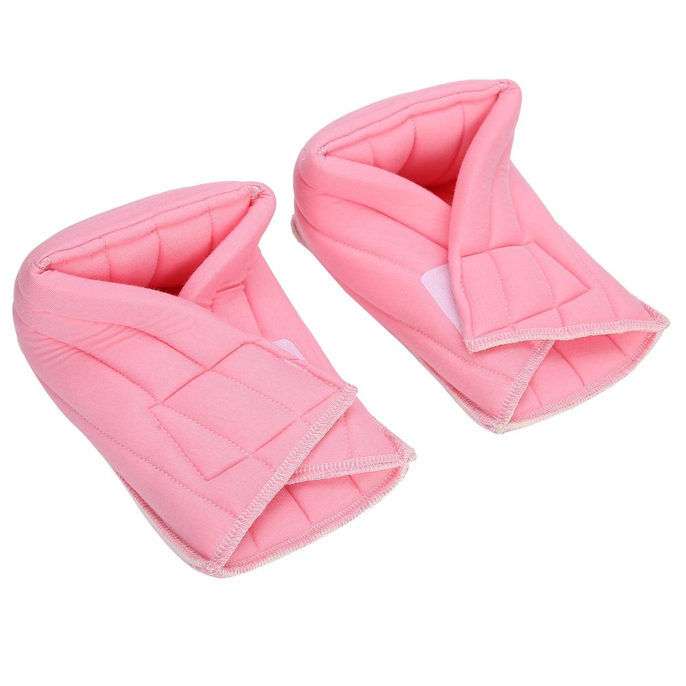 1 Pair Heel Protector Pillows, Foot Ankle Support, Patient Foot Wrap, Ankle Protectors for Keeping Warm & Relieve Bed Sores(Pink)