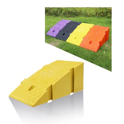 Agashi Heavy Duty Driveway Curb Ramps, Threshold Bridge Track Curb Ramp for Garage, Sidewalk, Truck, Scooter, Bike, Motorcycle, Wheelchair Mobility/Yelow/45 * 25 * 20Cm