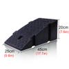 Agashi Heavy Duty Driveway Curb Ramps, Threshold Bridge Track Curb Ramp for Garage, Sidewalk, Truck, Scooter, Bike, Motorcycle, Wheelchair Mobility/Yelow/45 * 25 * 20Cm view 2