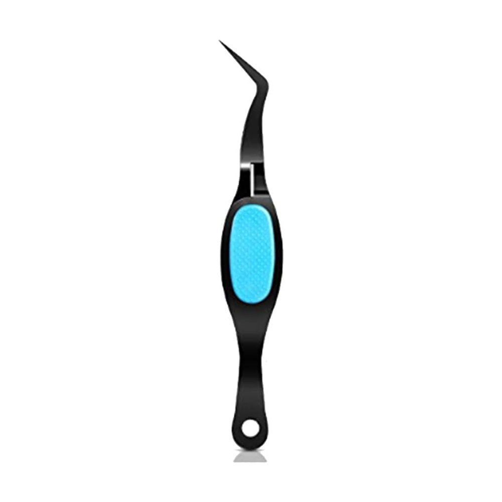 Tweezer Crafts Crossing Lock Stainless Steel Multifunction Reverse Grip Nail Repair Tool Eyelashes Jewelry Beading Black