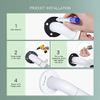 KANBUN Grab Bars,Shower Grab Bars Stainless Steel Shower Grab Bar with Plastic-Plated Finish(Anti-Slip Grip, Luminous Circles) and Cover Flange, Bathroom Handicap Handrails (48cm) view 2