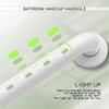 KANBUN Grab Bars,Shower Grab Bars Stainless Steel Shower Grab Bar with Plastic-Plated Finish(Anti-Slip Grip, Luminous Circles) and Cover Flange, Bathroom Handicap Handrails (48cm) view 4