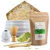 Matcha tea brewing gift set | Japanese Matcha Mary Rose tea | Matcha brewing accessories: chawan, kusenaoshi, chasen, chashaku | 100g view 1