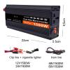1500W-6000W Power Inverter, Pure Sine Wave Inverter, 12V-60V Dc To 110/220V Ac, Fast Cooling, Home/Car/Camping,1500W-24Vto220V view 3