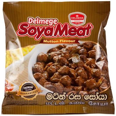 Delmege Soya Meat | Authentic Sri Lankan taste | (Mutton flavour, Pack of 5)