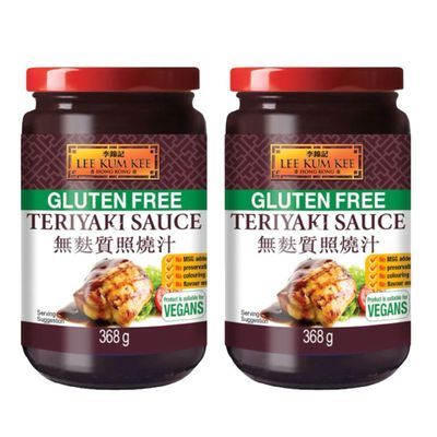 Lee Kum Kee Gluten Free Teriyaki Sauce for Marinade Stir Fry & Dipping Sauce 368g (Pack of 2) VEGAN