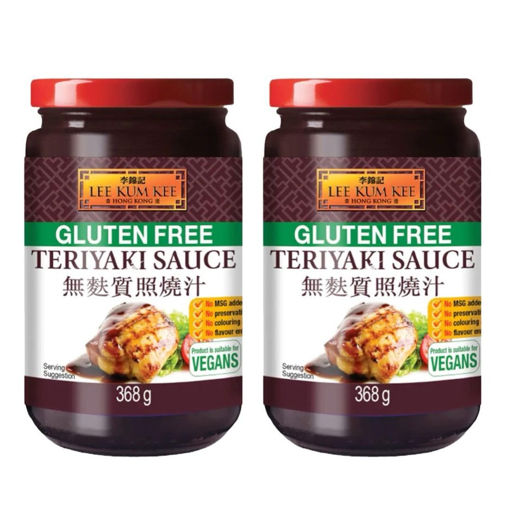 Lee Kum Kee Gluten Free Teriyaki Sauce for Marinade Stir Fry & Dipping Sauce 368g (Pack of 2) VEGAN