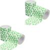Amosfun 4 Rolls Leaf Pattern Toilet Paper Desktop Roll Paper for Bathroom Leaf Design for Everyday Use view 1