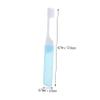 UTHCLO 12pcs Portable Folding Toothbrushes Orthodontic Braces Soft Bristle Travel Tooth Brush for Meticulous Cleaning Random Color view 2