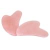 1/5/10PC Natural Pink Rose Quartz Crystal Jade Stone Women Facial Body Guasha Massager Thumb Shape Face Gua Sha Board Tools Gift Natural Amethyst Stone (Color : 10pcs) view 1