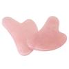 1/5/10PC Natural Pink Rose Quartz Crystal Jade Stone Women Facial Body Guasha Massager Thumb Shape Face Gua Sha Board Tools Gift Natural Amethyst Stone (Color : 10pcs) view 3