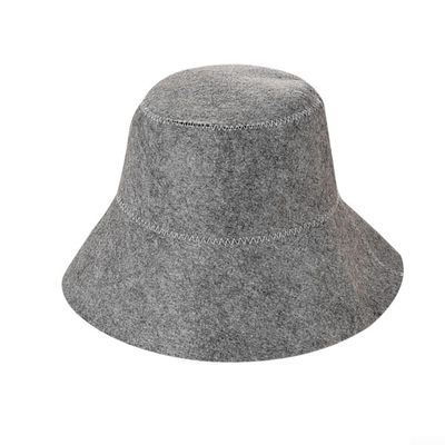 ARMYJY Felt Sauna Hat, Comfortable Bath Cap Thick Bath Sauna Cap Sauna Accessories for Men Women(Gray)