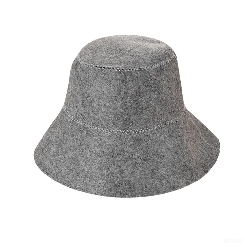 ARMYJY Felt Sauna Hat, Comfortable Bath Cap Thick Bath Sauna Cap Sauna Accessories for Men Women(Gray)