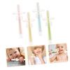 POPETPOP 12pcs Silicone Toothbrushes for Toddlers Suction Base Oral Cleaning Toothbrush for Brushing Teeth at Home view 4
