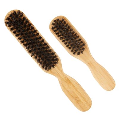 FOMIYES 2pcs Men's Beard Brush Barber Grooming Brush Bristle for Men Beard Shaving Haircut Barber Shop Tool