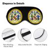 Maryland State Seal Sleep Mask Soft Blindfold Portable Eye Mask with Adjustable Strap for Men Women view 3