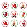 24 x Christmas Santa Claus Edible Paper Cupcake Toppers Wafer Cake Xmas Decorations view 1