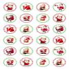24 x Christmas Santa Claus Edible Paper Cupcake Toppers Wafer Cake Xmas Decorations view 2