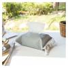 1PC Paper Towel Box Solid Color Paper Drawer Cloth Art Paper Drawer Set Home Car Hotel Cotton Linen Paper Towel Bag (Color : Gray) view 4
