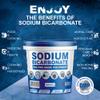 Baking Soda, Sodium Bicarbonate 100% Pure Food Grade Bicarb Bicarbonate Baking Soda Bucket for Cooking, Cleaning, Baking, Bath Bombs, Odours, Teeth MADE in UK by PSN (25KG), White view 2