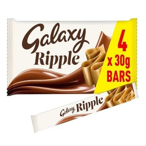 3 x Galaxy Ripple Milk Chocolate Bars 4 x 30g Delicious Special For Easter Tasty And Twisty Treat Gift Hamper, Christmas,Birthday,Easter Gift Sold By Kidzbuzz