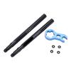 French Valve Extension, High Strength Portable Valve Stem Extender Corrosion Resistant Aluminum Alloy for Road Bike (80mm) view 2