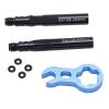 French Valve Extension, High Strength Portable Valve Stem Extender Corrosion Resistant Aluminum Alloy for Road Bike (45mm) view 1