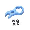 French Valve Extension, High Strength Portable Valve Stem Extender Corrosion Resistant Aluminum Alloy for Road Bike (45mm) view 4