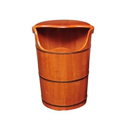 PACUM Bucket For Foot Bath,Sauna Accessories Sauna Bucket Water Bucket,Handmade Wooden Footbath Tubs,Foot Relaxing Barrel Present vision