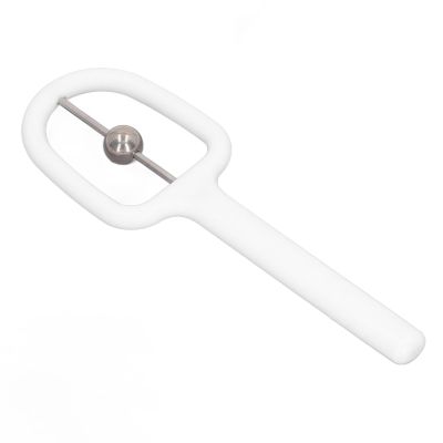 Tongue Muscle Trainer, U Shape Metal Mouth Muscle Cleaner for Home Use (White)