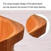 PACUM Bucket For Foot Bath,Sauna Accessories Sauna Bucket Water Bucket,Handmade Wooden Footbath Tubs,Foot Relaxing Barrel Present vision view 2