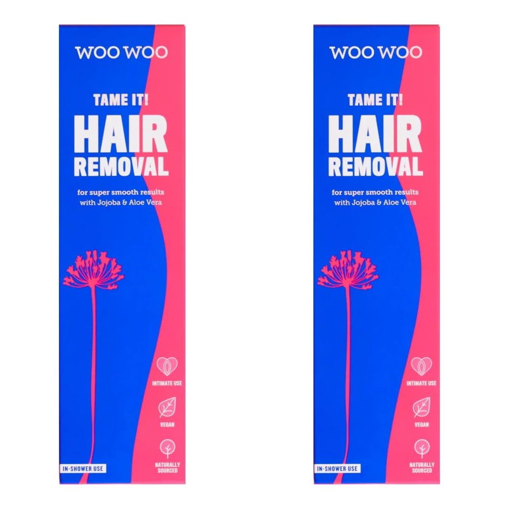 WooWoo Tame It! Natural Intimate Hair Removal Cream 50 ml (Pack of 2)