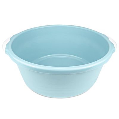 1Pcs Household Wash Basin Foot Basin Tub Vegetable Fruit Dish Tub Multipurpose Washtub for Face Cleansing, Home Kitchen Blue